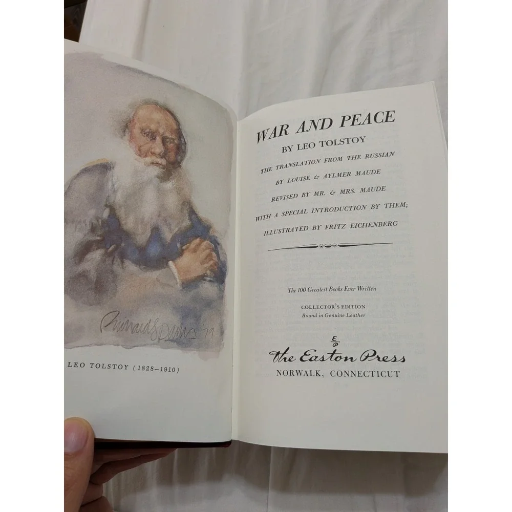 War and Peace by Leo Tolstoy Volume One 1981 Easton Press Collector's Edition HC
